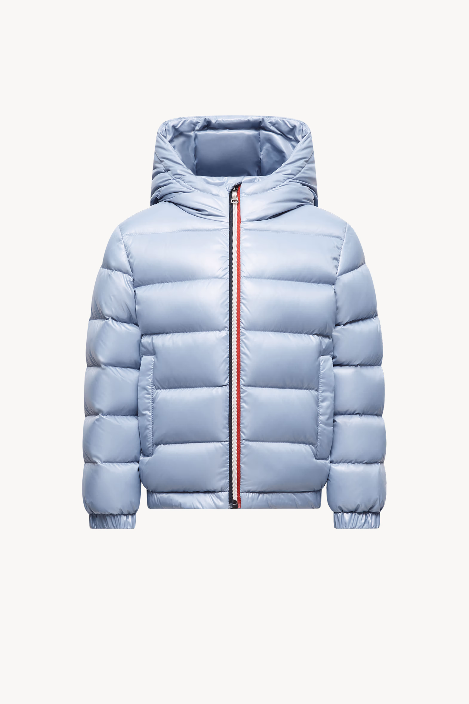 New Aubert Hooded Down Jacket Boy Light Blue Moncler 0